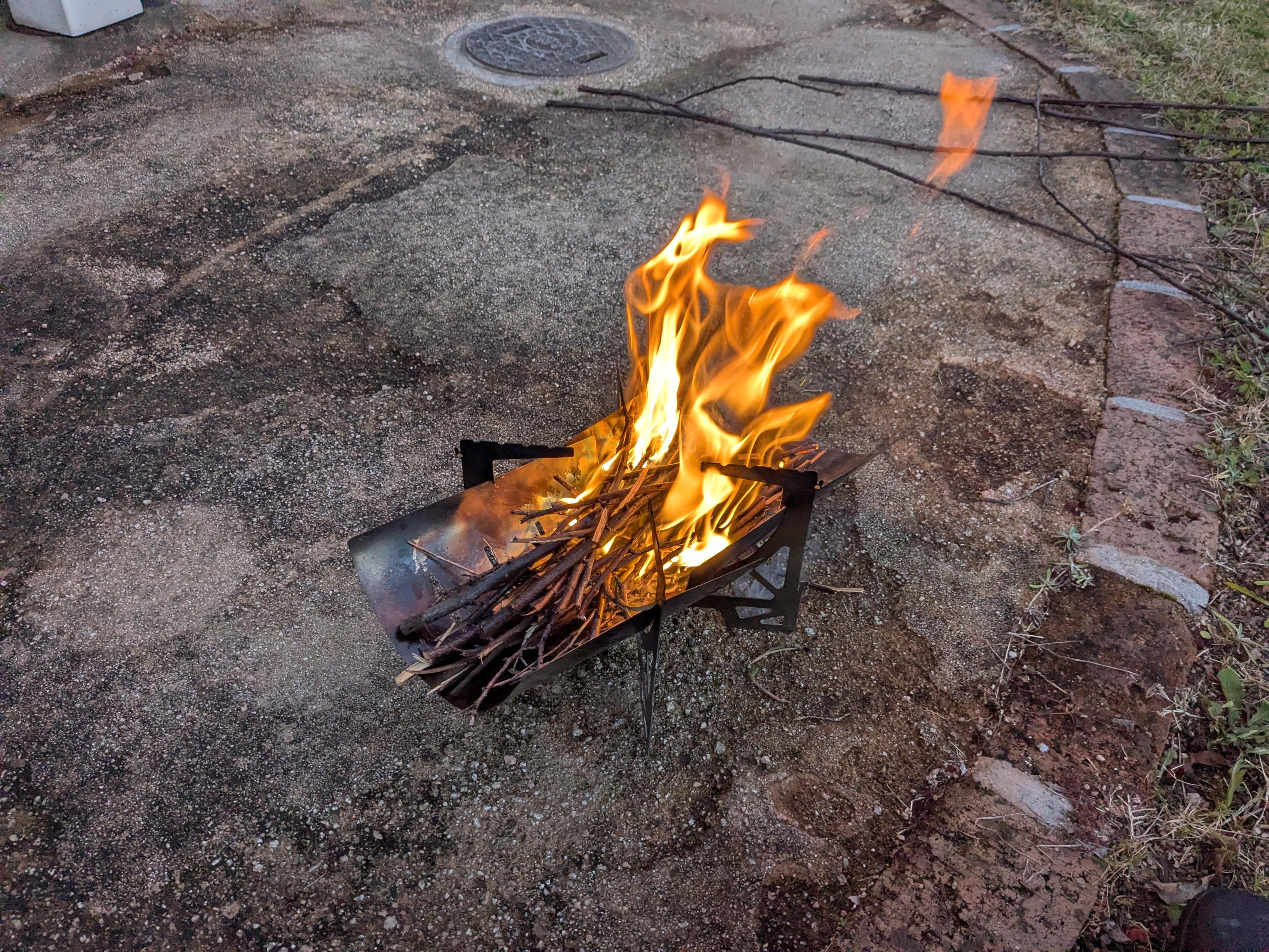 焚き火